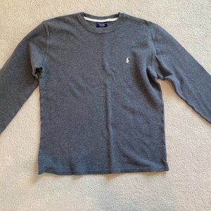 Men's Ralph Lauren Gray Waffle shirt